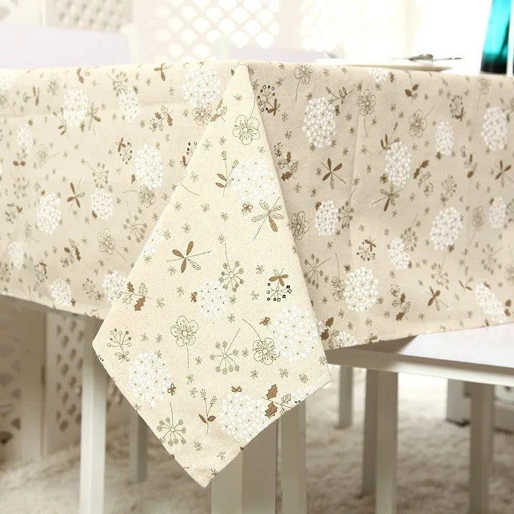 Bluejw ZAKKA polyester-cotton white dandelion lace tablecloth, coffee table cloth, tablecloth and cover cloth - Image 3